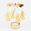 Gol2026 Christmas Tree Snowman Santa Birthday Angel Fairy Spinning Rotating Carousel Candle Holder Tealight Drop Shipping