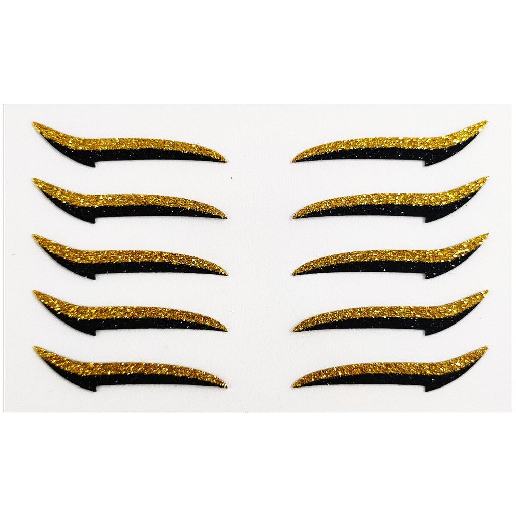 Fake Glitter Eyeliner Sticker Self-adhesive Party Makeup Eyeliner Sticker Magic Double Eyelid Tape Cat Eye Makeup Cosmetic Tools