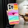 Rainbow Gradient Love Desgin Shockproof Phone Case for iPhone 17 Air 16 16E 15 Pro Max 14 Plus 13 Mini 12 Back Cover Anti Fall F