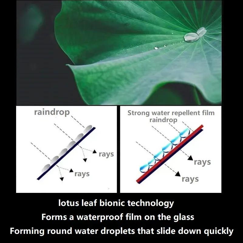 Новые 2 шт. Универсальная пленка для зеркала заднего вида автомобиля, защита от дождя, защита от запотевания, водоотталкивающая наклейка, защита отражающего зеркала
