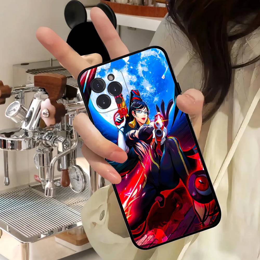 Чехол для iPhone 17 16 15 14 11 12 13 Pro Max Plus с изображением из аниме Bayonetta, милый арт-чехол для телефона