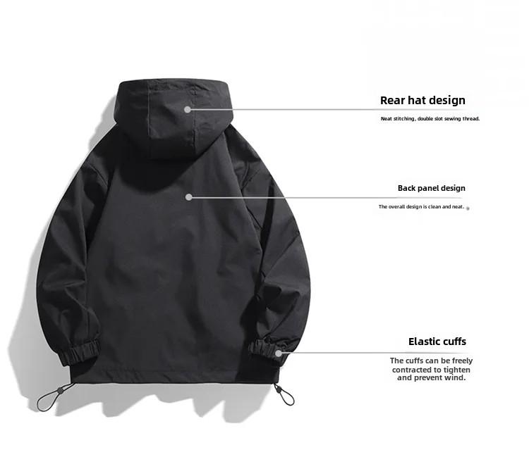 Мужская модная рабочая куртка 2024 года — стильная одежда для альпинизма на весну и осень