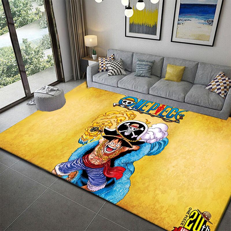 Ковер с рисунком One Piece для гостиной, спальни, дома, декора дивана, нескользящий коврик для детских игр