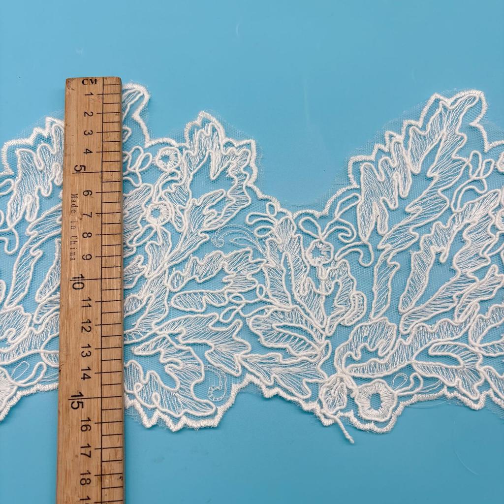 Rope Strand Barcode Embroidery Lace Women Lace Lolita Clothing Hem Accessories