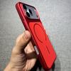 Подходит для iPhone 16 Pro Max/17/15/14: Мягкий Магнитный Чехол-Крышка Твердый Однотонный с Ощущением Кожи