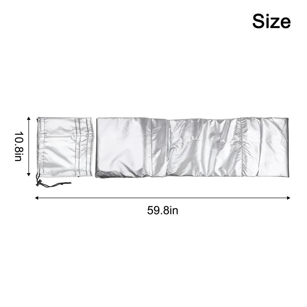 Custom Fit AC Hose Insulation Adjustable Length Wrap 59.8*10.8in Portable AC Hose Insulation Triple-Layer Thermal Barrier