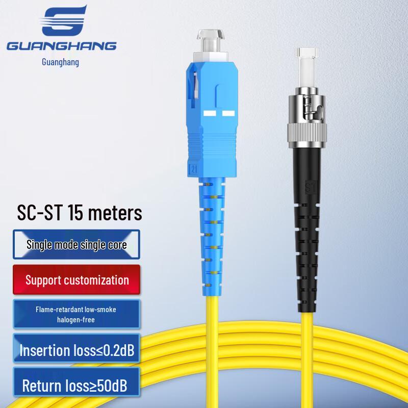 Guanghang Telecom-Grade Single Mode Simplex Fiber Optic Patch Cable
