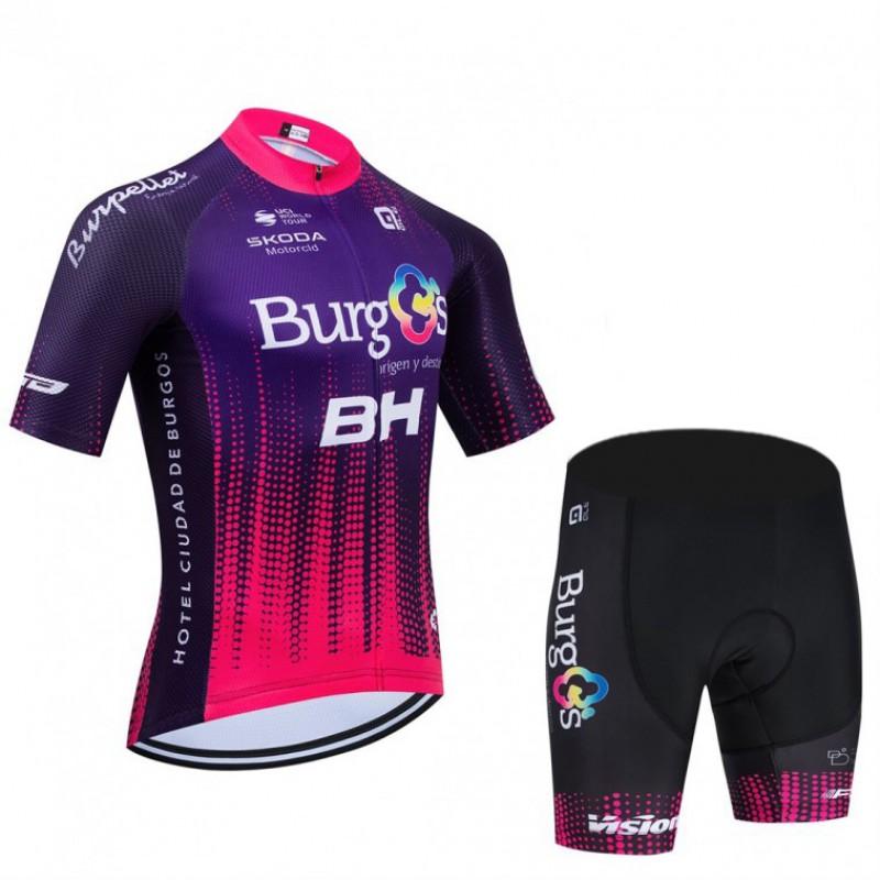 Mens Short Sleeve Cycling Jersey Set Breathable Quick-Dry Mountain Road Bike Apparel Sportswear