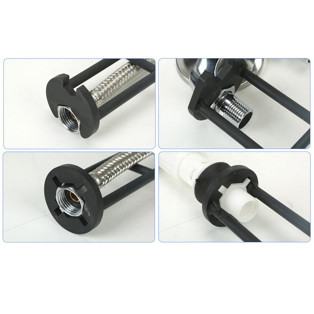 Многофункциональный ключ для раковины, шестигранный ключ с четырьмя челюстями, сантехнический инструмент для крана, универсальный двусторонний ключ, смеситель для раковины, сантехника