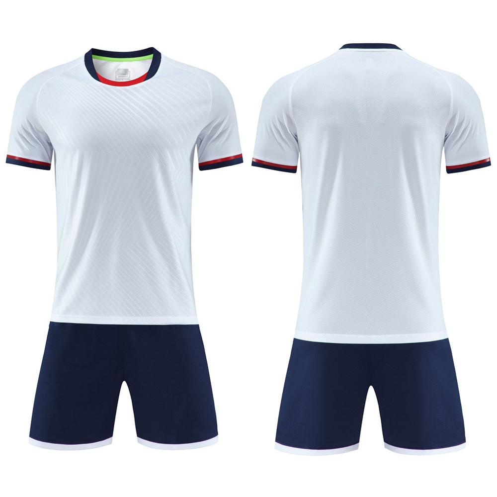 Wholesale children's football jersey sets, primary school football training jerseys, boys and girls competition printed jerseys