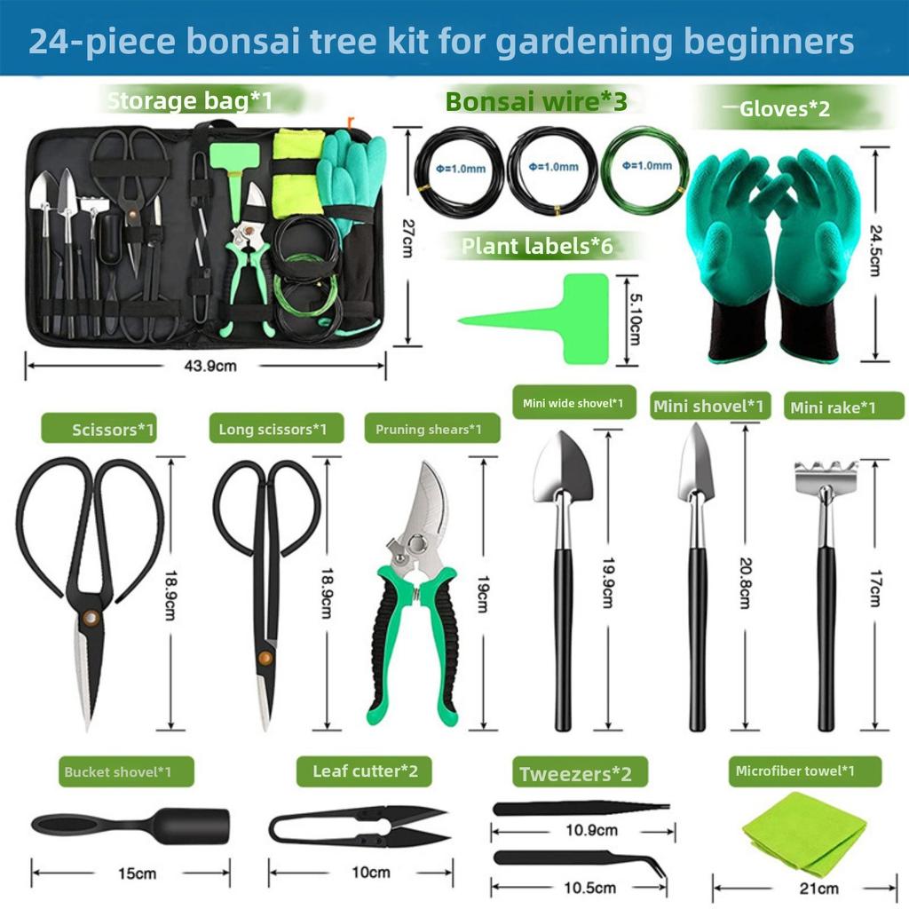 13PCS Garden Tool Set Pruning Shears Weeding Gloves Multifunctional Plant Care Succulent Kit