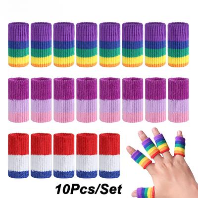 10 шт./компл., защита для рукавов для пальцев, спортивная скоба для большого пальца, поддержка эластичной накладки для большого пальца