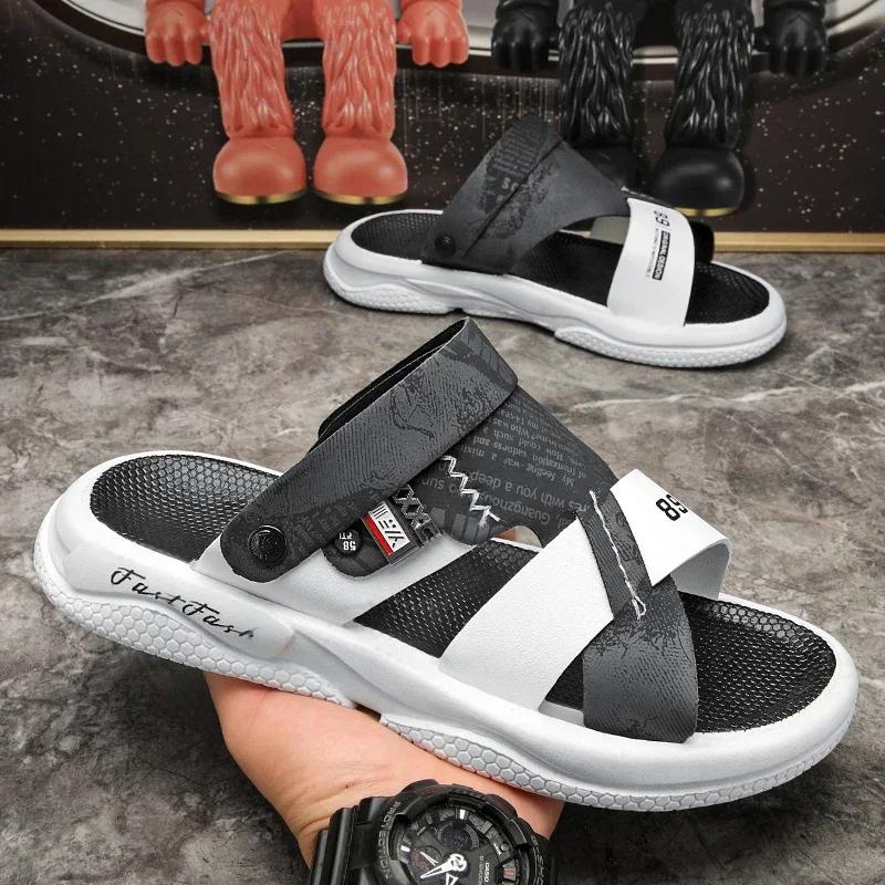 Men's Sandals, Summer New Style, Non Slip, Lightweight and Cool Slippers for Outdoor Wear, Casual Beach Vacation Slippers