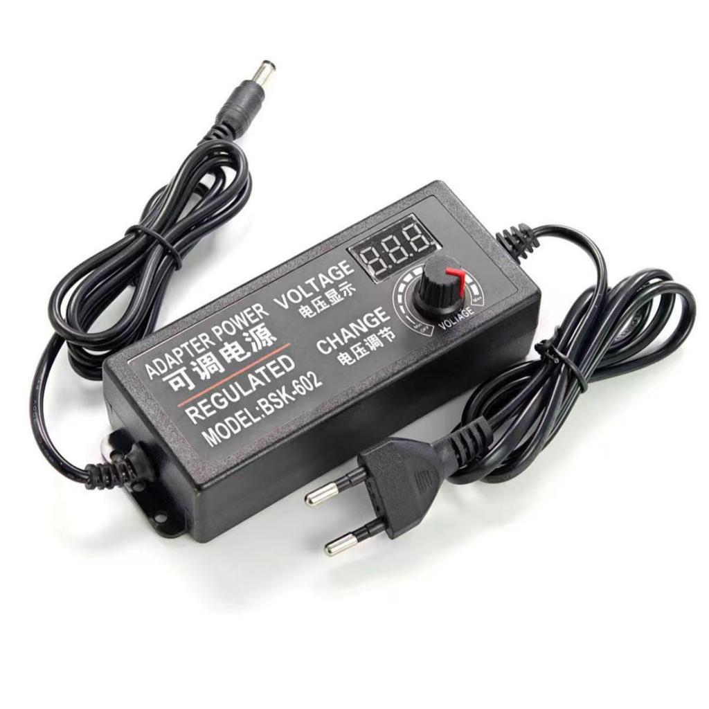 Регулируемый блок питания 3-12В 5А с дисплеем, 60Вт бесступенчатый стабилизатор напряжения.