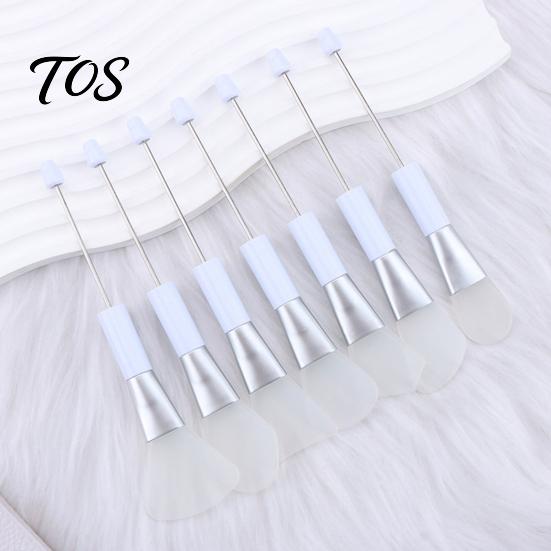 Beauty Tool for Beads 7Pcs DIY Bead Face Mask Brush, Silicone Soft Spatula Applicator Flexible Brush Skincare, Facial Spreader Women, Makeup Beaded