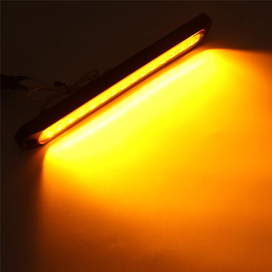 Ultra-slimline 15LED White Car Truck Stop Tail Brake Light Identification Light