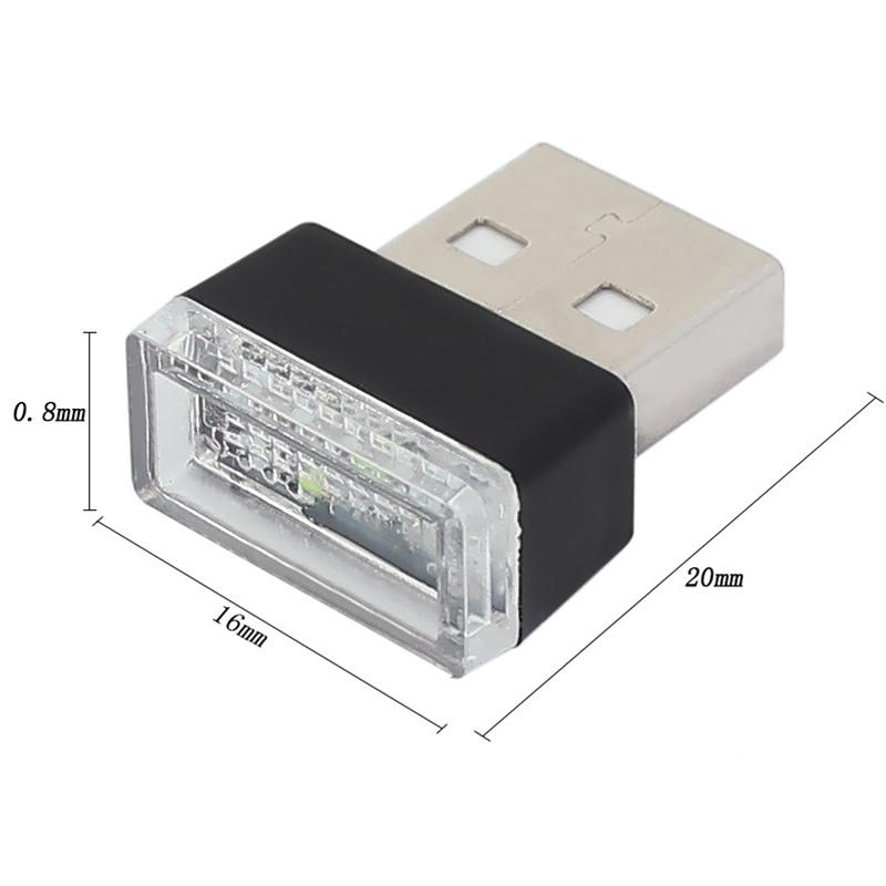 Миниатюрные атмосферные светодиодные лампы для салона автомобиля USB LED Автомобильные огни Светодиодная подсветка для декора салона ПК Подключай и играй Декоративная лампа Освещение потолочных светильников 6