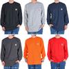 CARHARTT WORK WEAR POCKET TEE Long Sleeve K126 Heather (Carhartt) / L/S T-shirt (L, Gray) [Item]