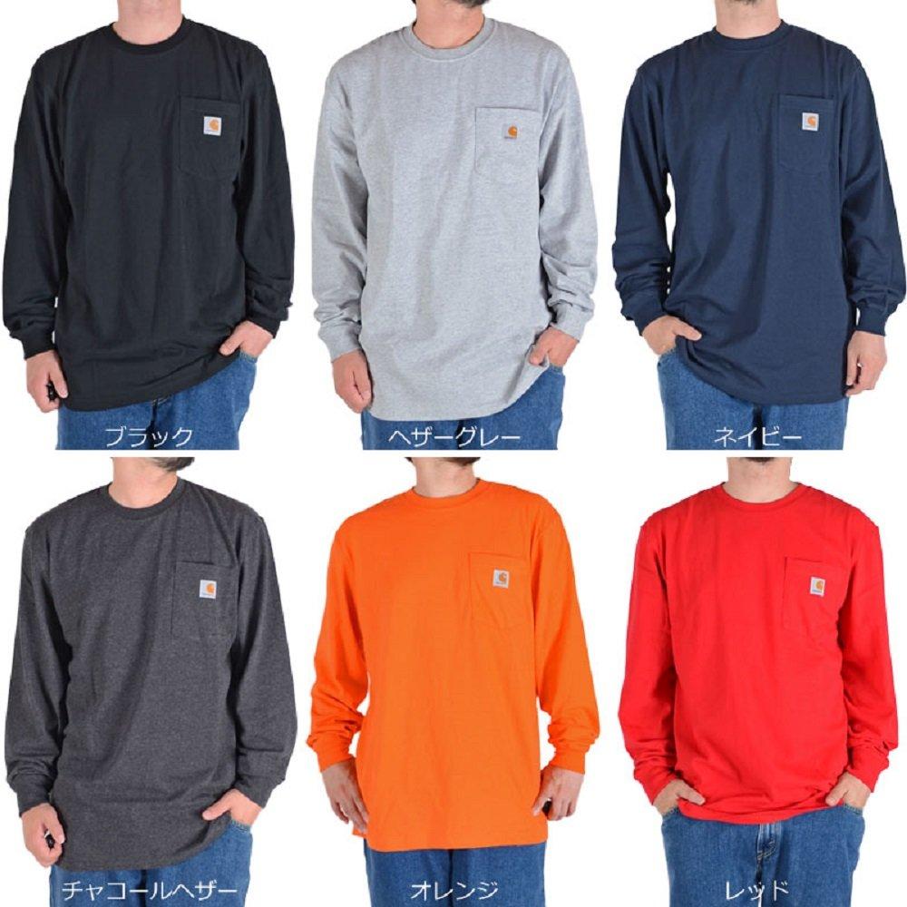 CARHARTT WORK WEAR POCKET TEE Long Sleeve K126 Heather (Carhartt) / L/S T-shirt (L, Gray) [Item]