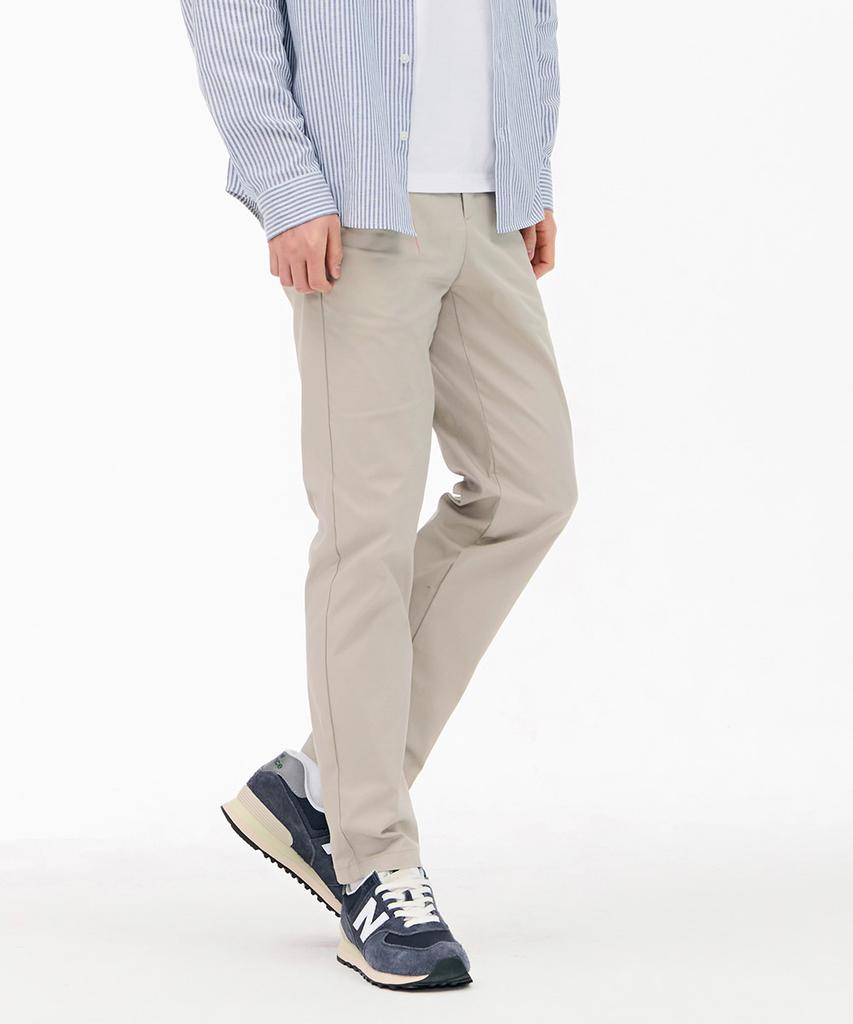 CHASECULT Men'S Tapered Side-Banding Chino Pants - Beige