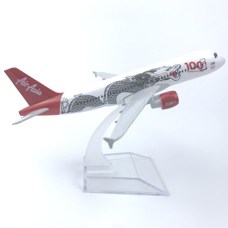 A320 Asian Airways Series 1:400 Scale 16cm Aircraft Metal Alloy Aviation Souvenir Replica Diecast Airplane Model With Stand