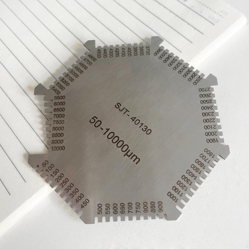 Stainless Steel Metal Sheets Welding Thickness Gauge Wet Film Thickness Gauge Comb Wire Gauge Measurement Tool