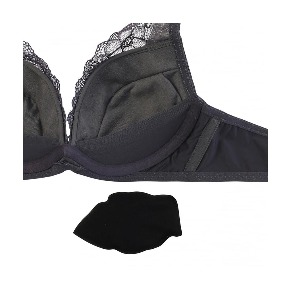 AMOSTYLE Dream Wireless Bra Panty Dream M022 A70M Size Bra, & Set, Daylily, (Purple),