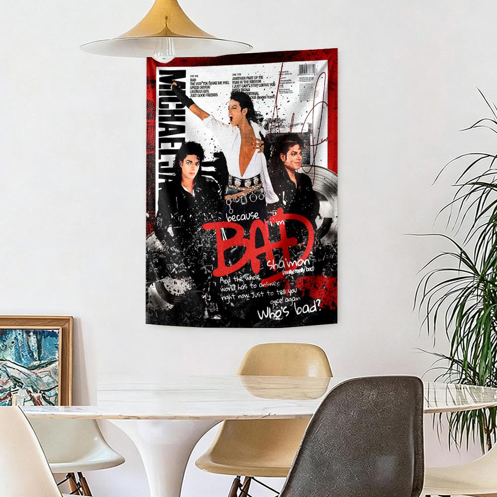 Michael Jackson3 Wall Decor Tapestry Art For Pet Memorial Birthdaywedding Party Backdrop Family Gift