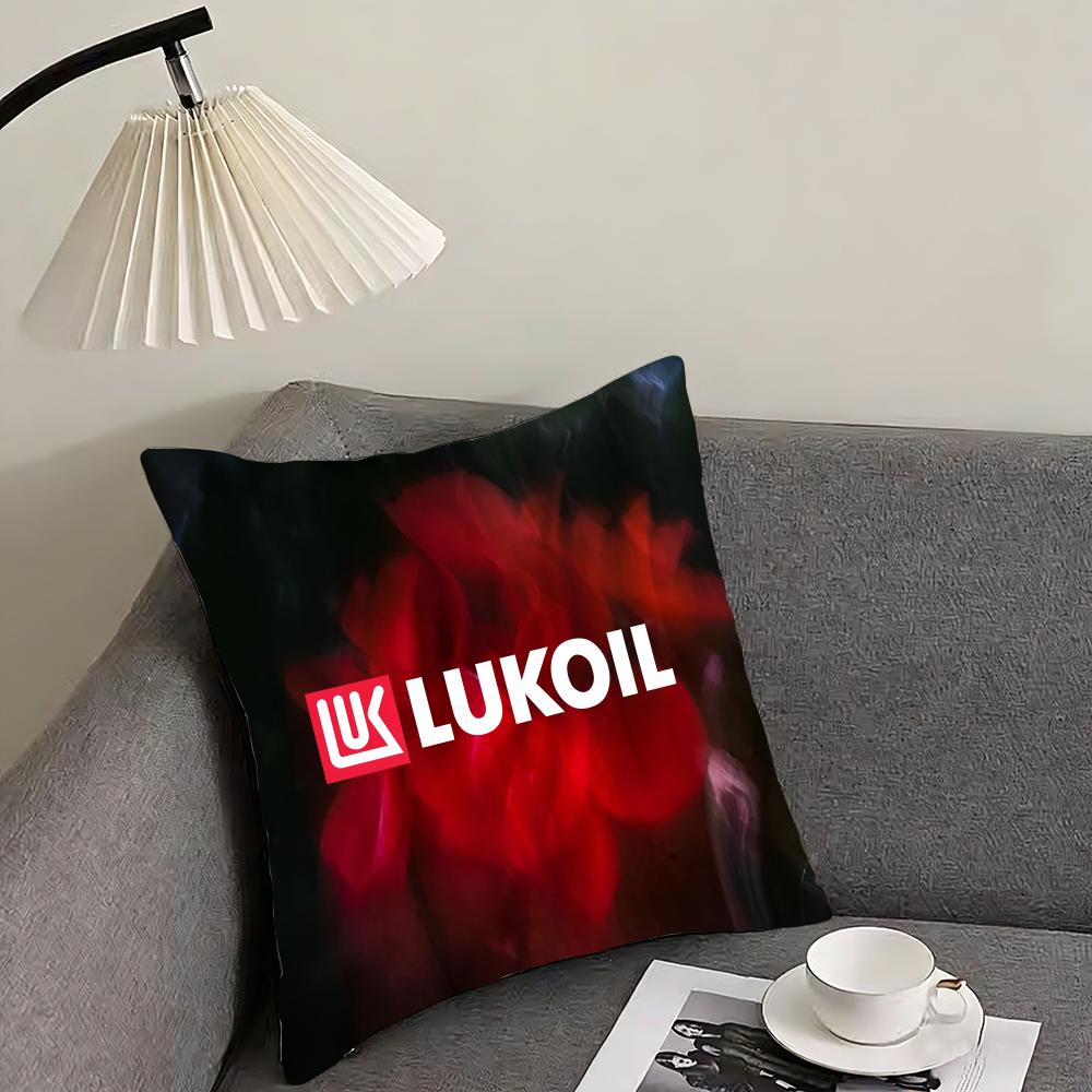 Подушка-чехол Lukoil Двусторонняя Плюшевая наволочка – Для автомобиля, дивана, спальни, идеальна в качестве подарка.