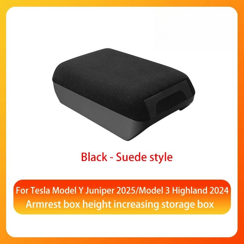 Xiaomi For Tesla Model Y Juniper 2025 2026 Suede Armrest Box Raised Storage Privacy Space Elbow Support Long Trip Durable Interior