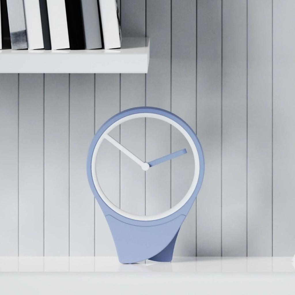 No Dial Floating Clock Minimalist Desktop Aesthetic Ornament Modern Clock Home Decoration for Office Living Room Gift B