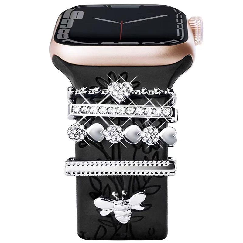 Универсальное силиконовое декоративное кольцо для ремешка Apple Watch