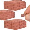 50шт 1:16 настоящих мини-кирпичей Модель DIY Симуляция Кирпич Пазл 3D Строительные блоки Садовое строительство Детские Образовательные Пазлы Игрушки