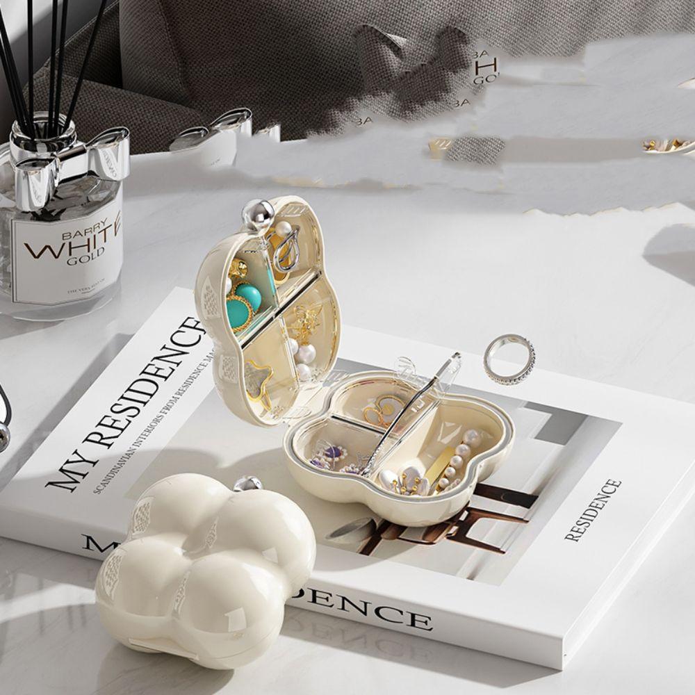 Mini Pill Boxes Portable Small Storage Container Marshmallow Shape Jewelry Storage Box Travel