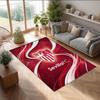 Sevilla FC Soccer Football Pattern Soft Area Rug Non Slip Indoor Floor Carpet Sports Decor Mat for Bedroom