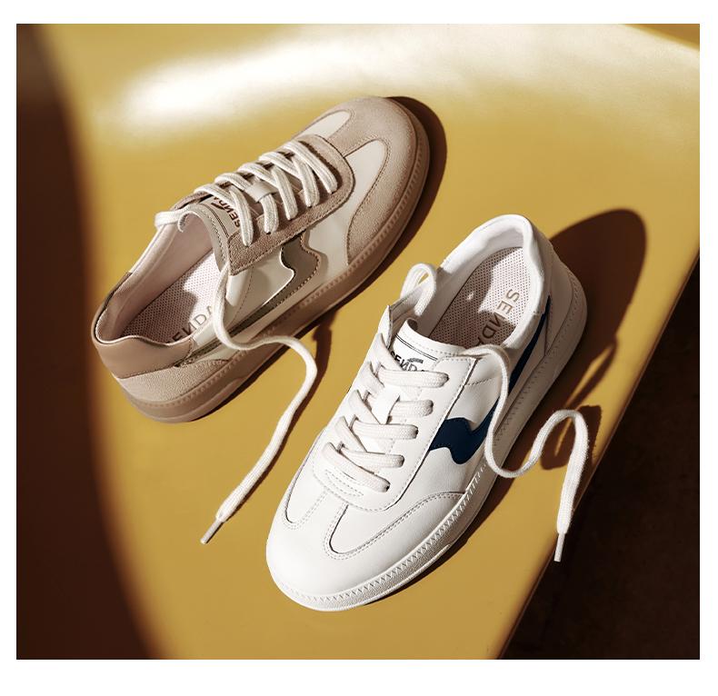 Senda Training Shoes Women's Casual Little White Board Shoes