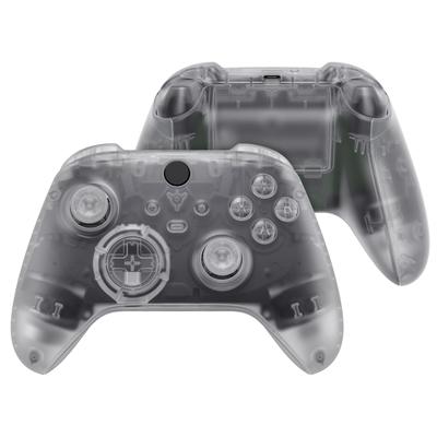 EXtremeRate Полный набор кнопок в корпусе для Xbox Series X S Прозрачная сменная боковая накладка на рукоятку Передняя и задняя крышки для беспроводного контроллера Xbox Core