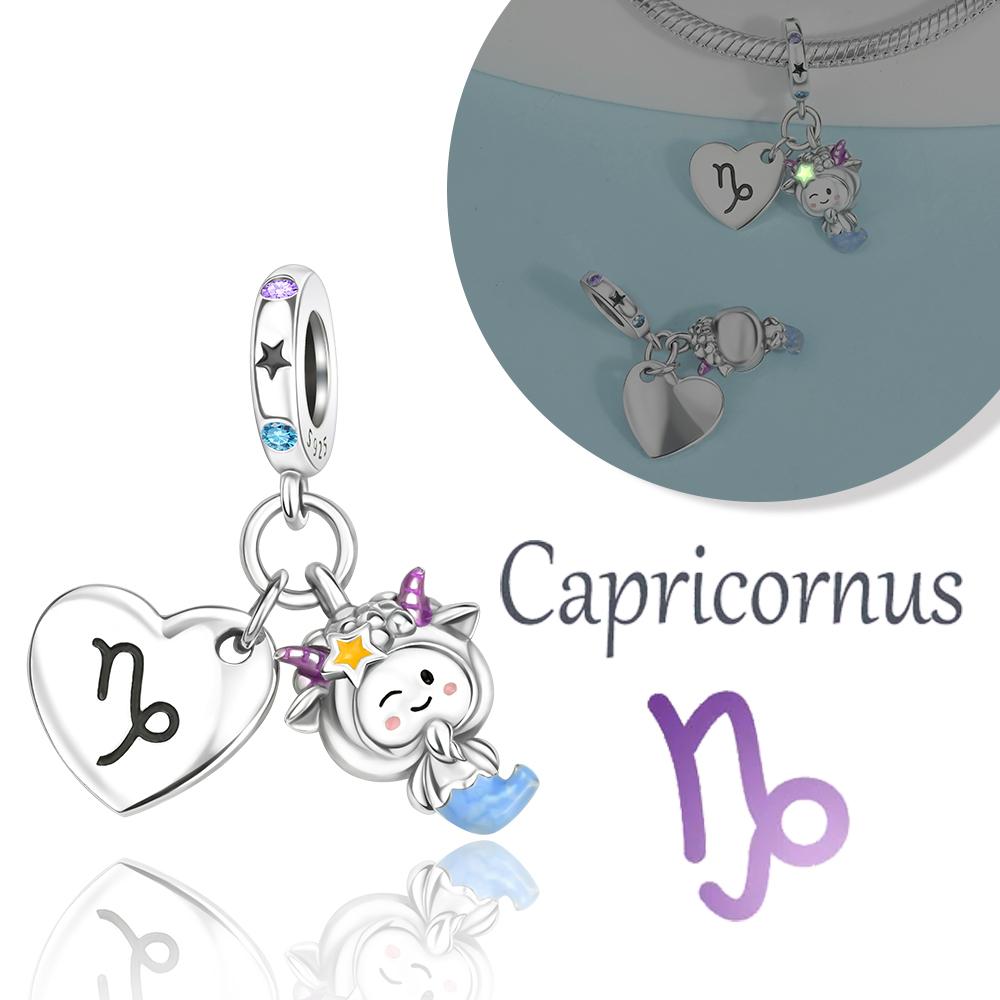 Прекрасный Медный Овен Лев 12 Созвездий Зодиака Коллекции Шарм Подходит Оригинальным Браслетам Женский DIY Изысканные Ювелирные Изделия