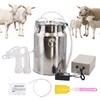 10L Stainless Steel Milker Bucket Vacuum Pump Electric Goat Milking Machine 220V Cattle Pulsating Milking Machine