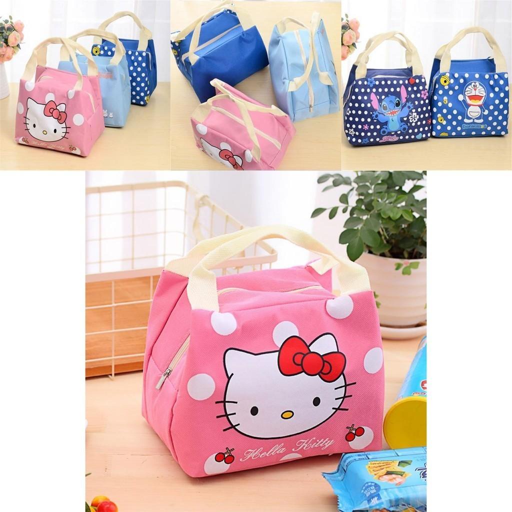 Дораэмон Тоторо Стич Водонепроницаемая Милая Сумка для Ланча Большой Вместимости