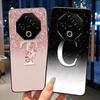 Anti-scratch Phone Case For Umidigi G100 Pro/G100 5G Soft Silicone Black Casing Lucky A-Z Letter With Flower Couple Shell