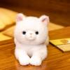 Cuddly Lifelike Cat Doll Lovely Simulation Stuffed Cat  Desktop Decoration