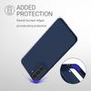 Coque de Protection - BOOLING - pour Samsung Galaxy S21 5G - Silicone Liquide - Antichoc - Slim - Bleu Marine