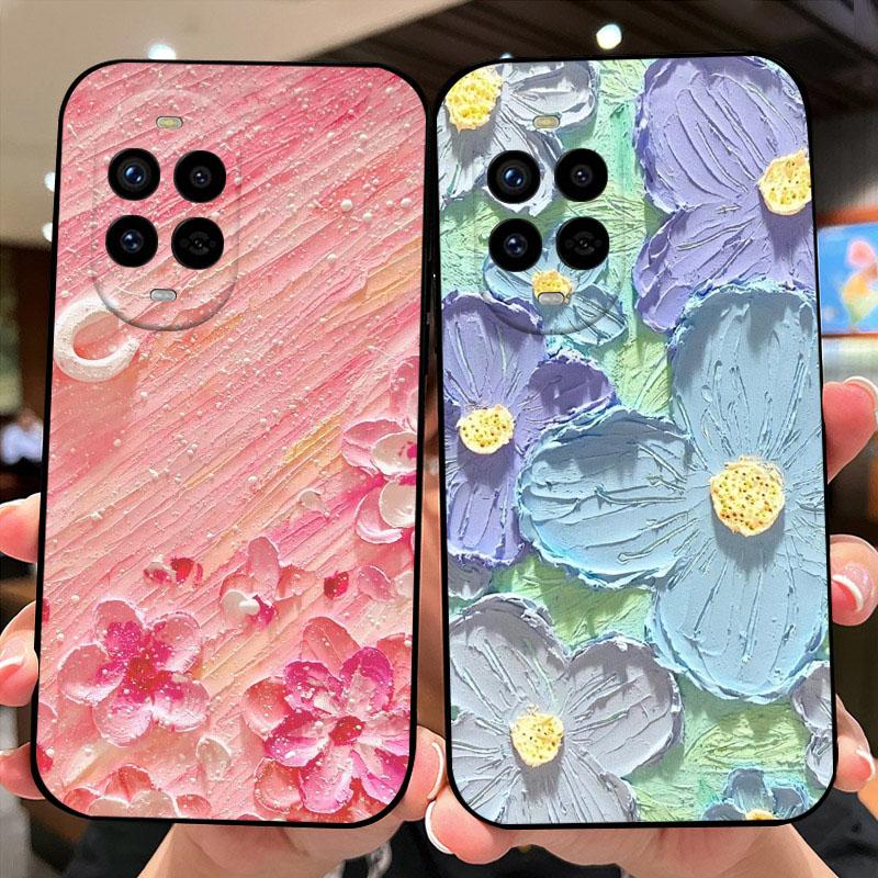 Для Huawei nova 13 5G Чехол BLK-AL80 Цветочный Ударопрочный Силиконовый Матовый TPU Чехол для Телефона Для Huawei nova 13 Pro Capa MIS-AL00 Fundas