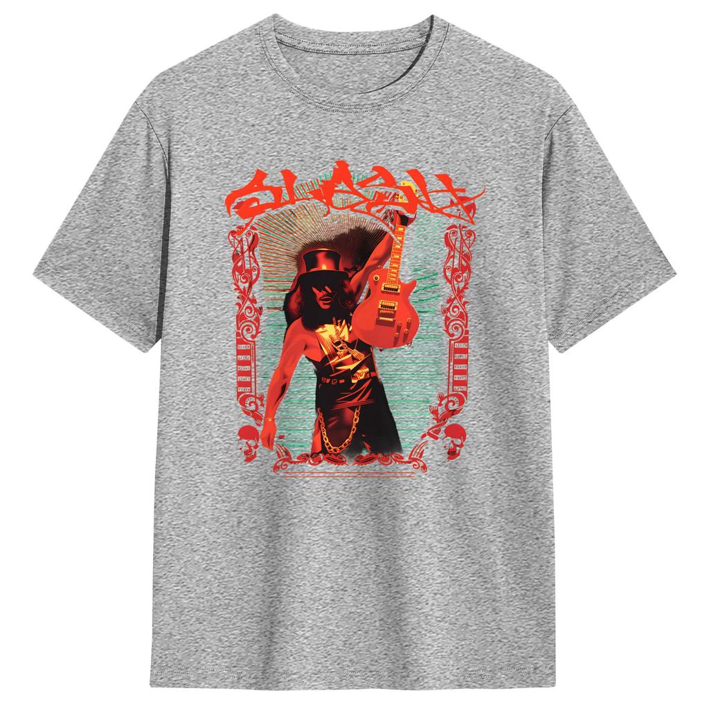 Legendary guitarist Slash T Shirt Unisex Pure Cotton Casual TShirts Round Collar Tees Short Sleeve Clothing Classic