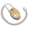 Calcite Agate Handmade 925 Sterling Silver Jewelry Necklace 20" F7A13