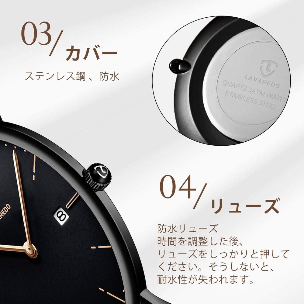 BEN NEVIS Men's Stylish Slim Casual Analog Quartz Watch Date Display Waterproof Leather Band Orange