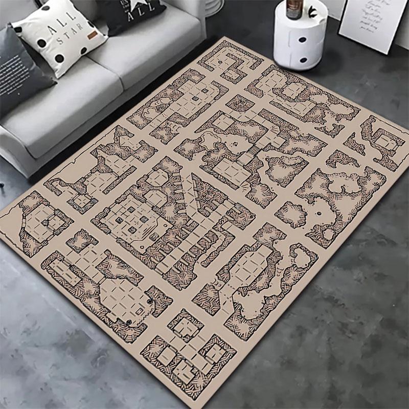 Dd Dungeon Dragons Carpet Rug For Living Room Bedroom Home Sofa Decoration Kids Play Nonslip Floor Mat