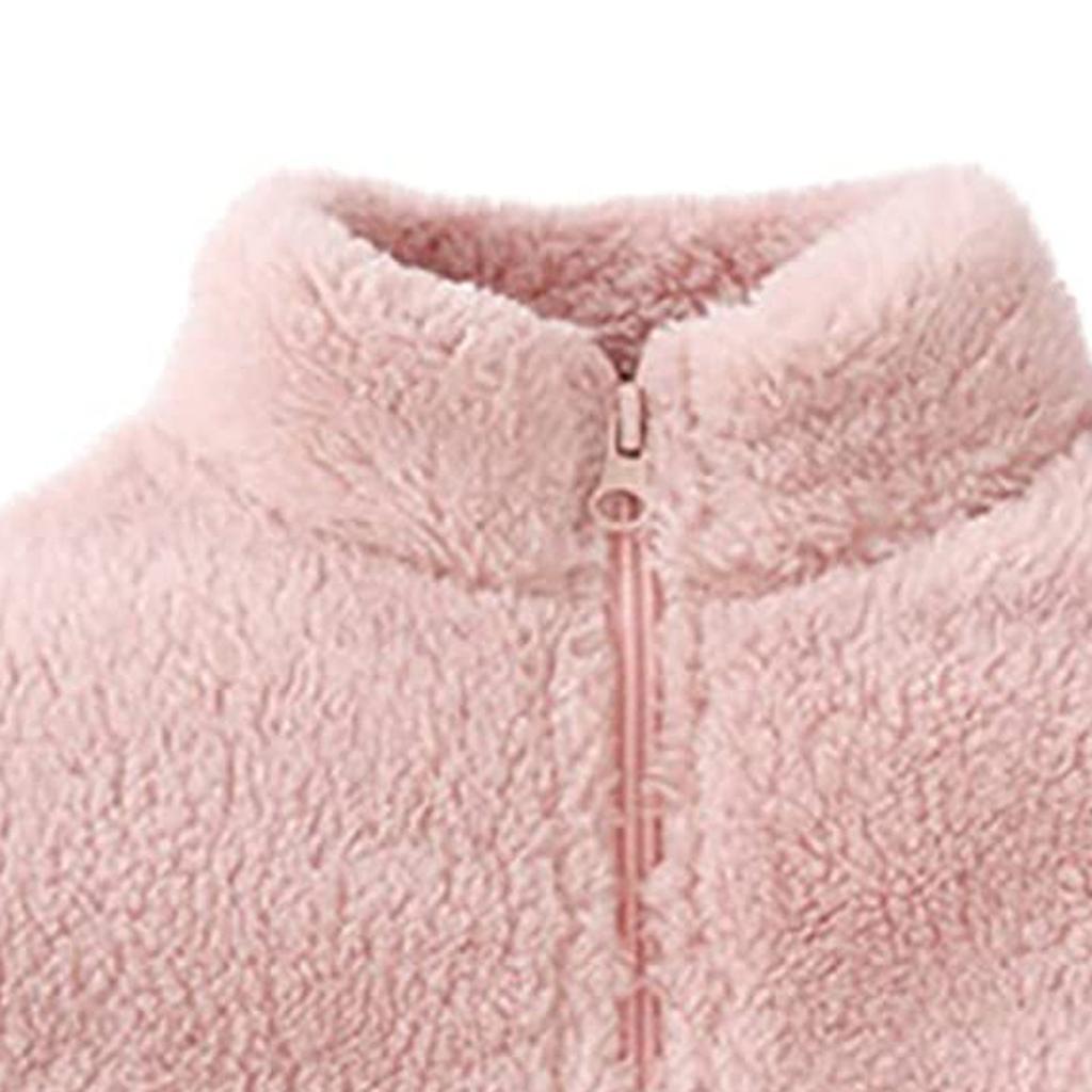 Симпатичное однотонное толстое флисовое пальто на молнии для маленьких девочек и мальчиков, теплая верхняя одежда