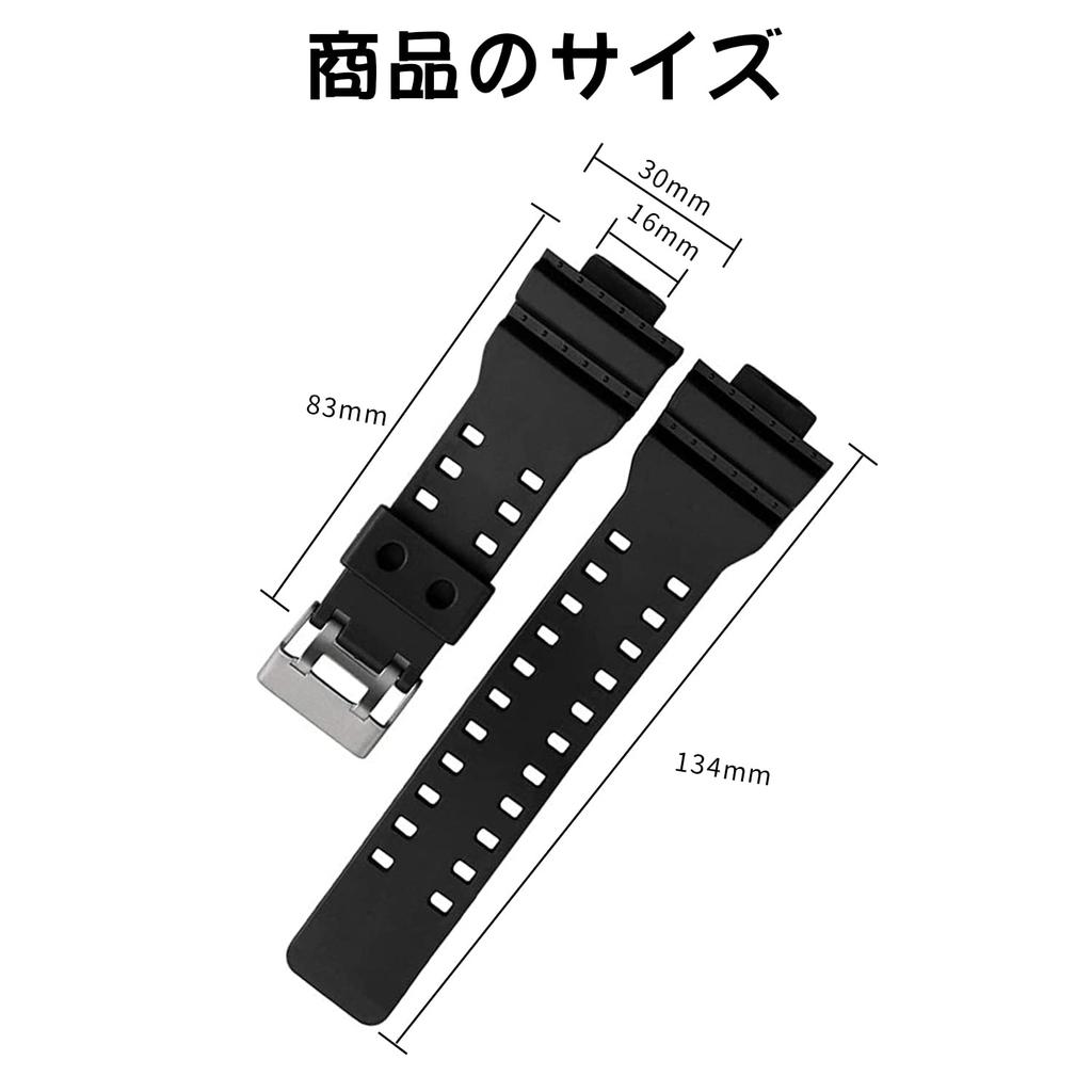 Coolooda GR Watch Strap Установка Ширина 16 мм Совместимый с ремешком продукт Водонепроницаемый ремешок Материал из уретановой смолы Совместим с Casio G 110 100 GW